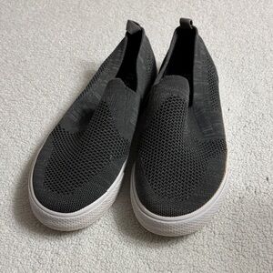 Place Kids Black Slip-On Sneakers
